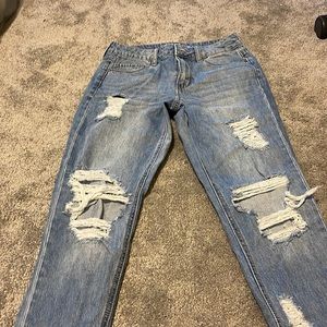 Ripped blue jeans size 1
